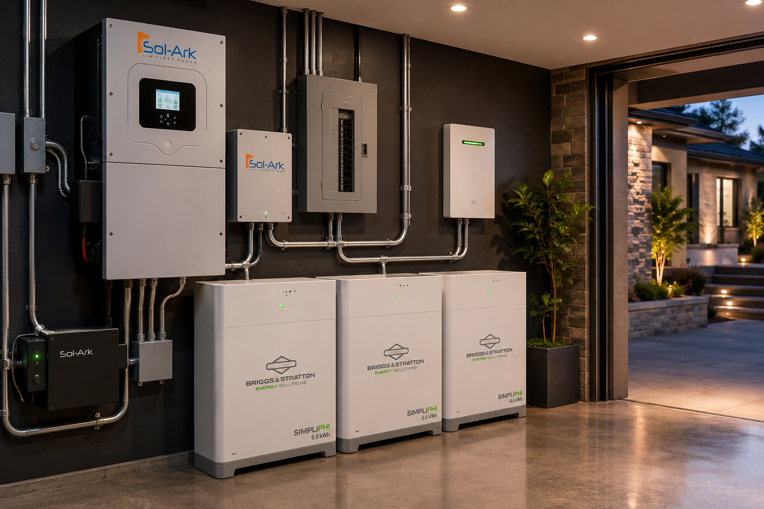 Premium solar battery system for luxury wine cellar backup